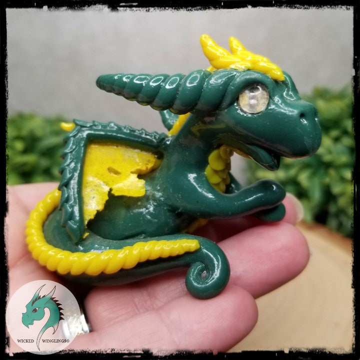 Bergul - Hand Sculpted Polymer Clay Dragon