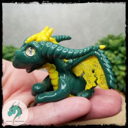 Bergul - Hand Sculpted Polymer Clay Dragon