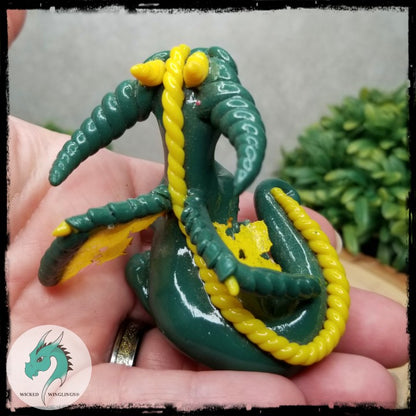 Bergul - Hand Sculpted Polymer Clay Dragon