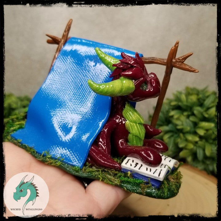 Keirnica - Original Hand Sculpted Dragon With Tent