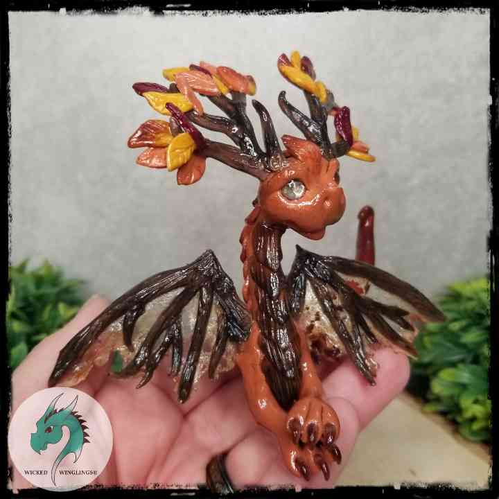 Tiget - Original Hand Sculpted Fall Dragon
