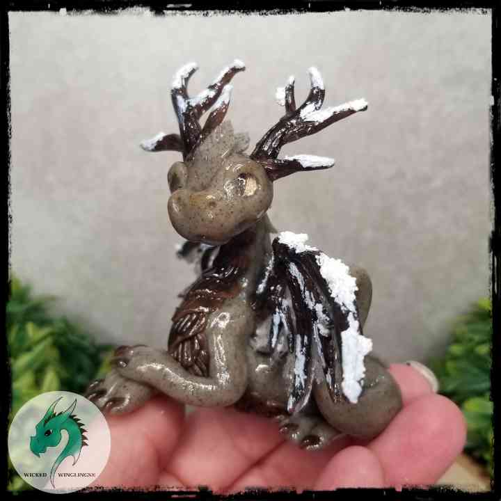 Myrylt - Original Hand Sculpted Winter Dragon
