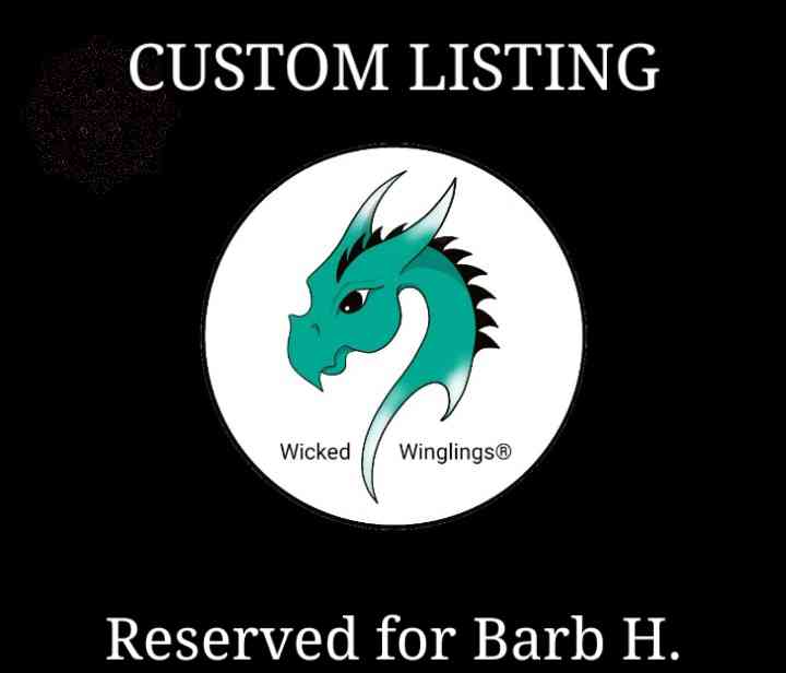 RESERVED FOR BARB H. - Custom Wizard Dragon with Mini Dragon