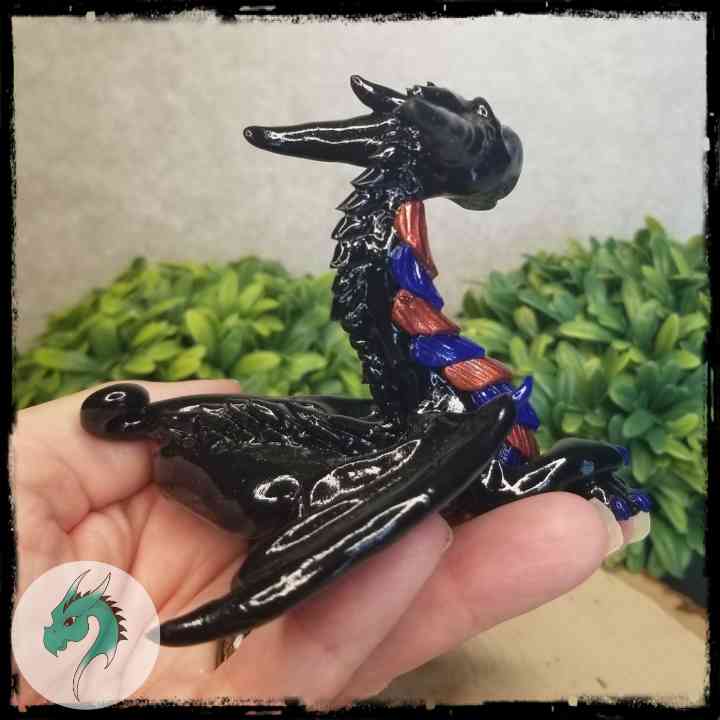 Ygelwif - Original Hand Sculpted Wizard Dragon