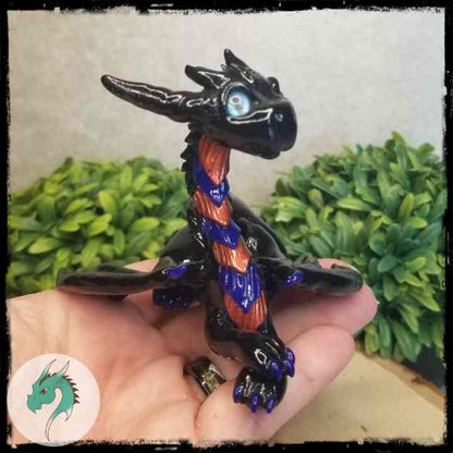 Ygelwif - Original Hand Sculpted Wizard Dragon