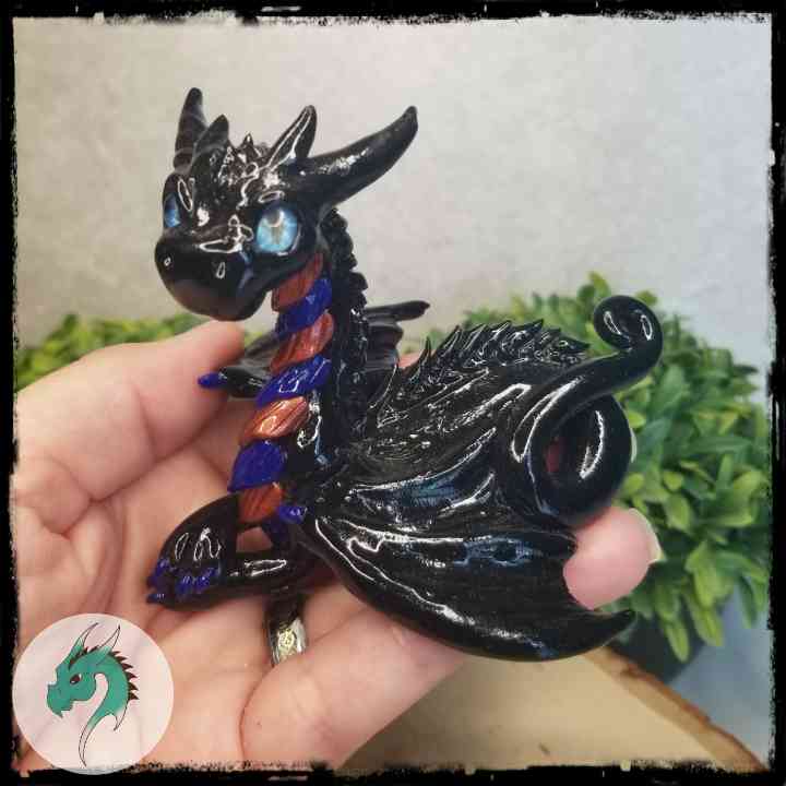 Ygelwif - Original Hand Sculpted Wizard Dragon