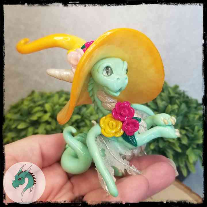 Maherya - Original Hand Sculpted Witch Dragon