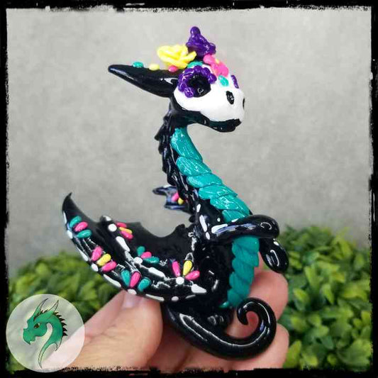 Brithain- Original Hand Sculpted Sugar Skull Dragon