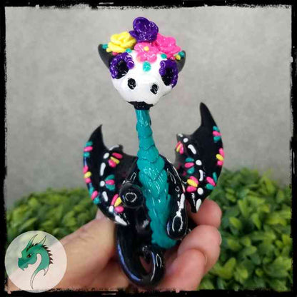 Brithain- Original Hand Sculpted Sugar Skull Dragon