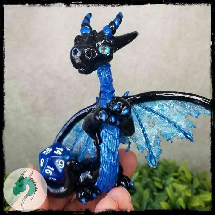 Bevison - Original Hand Sculpted Dragon - D20 Included