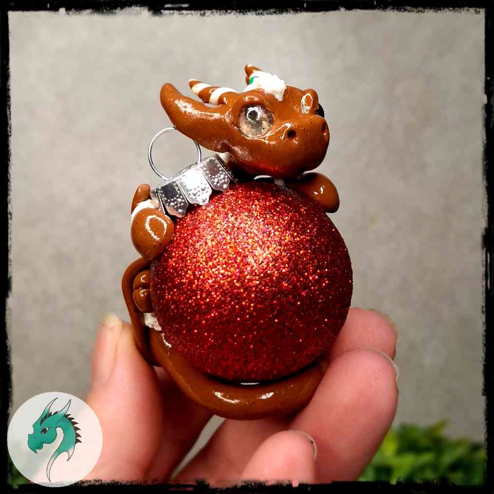 Rhybritle- Original Hand Sculpted Dragon Ornament