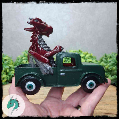 Breavyn - Original Hand Sculpted Dragon In Truck