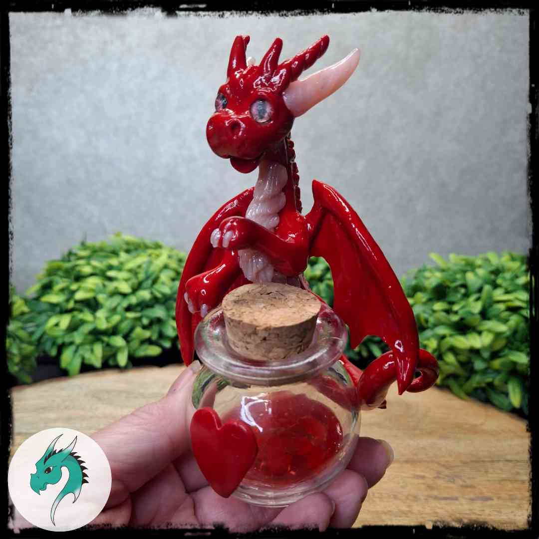 Sorric - Original Hand Sculpted Dragon with "Love" Potion