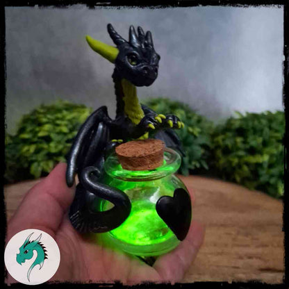 Engolas - Original Hand Sculpted Dragon with "Cupid Be Gone" Potion