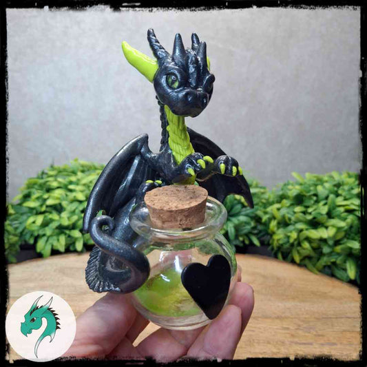 Engolas - Original Hand Sculpted Dragon with "Cupid Be Gone" Potion