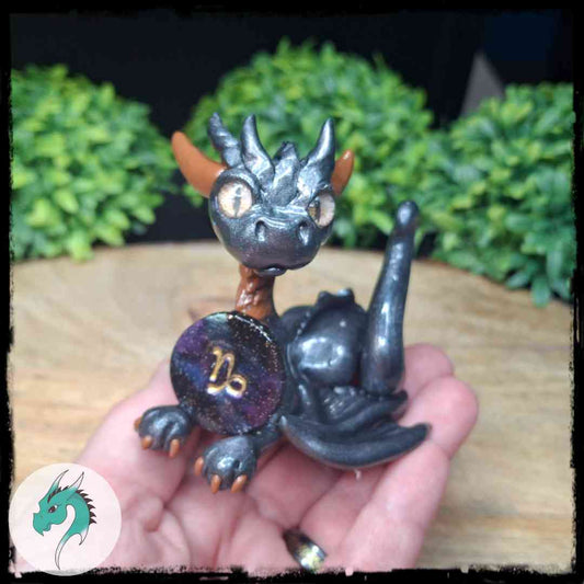 Kapri - Original Hand Sculpted Capricorn Zodiac Dragon