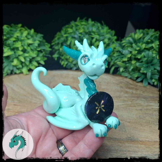Aisling- Original Hand Sculpted Pisces Zodiac Dragon