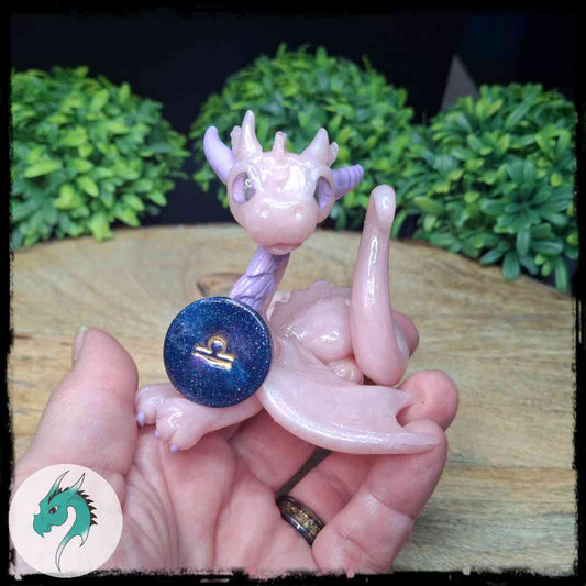 Esme - Original Hand Sculpted Libra Zodiac Dragon