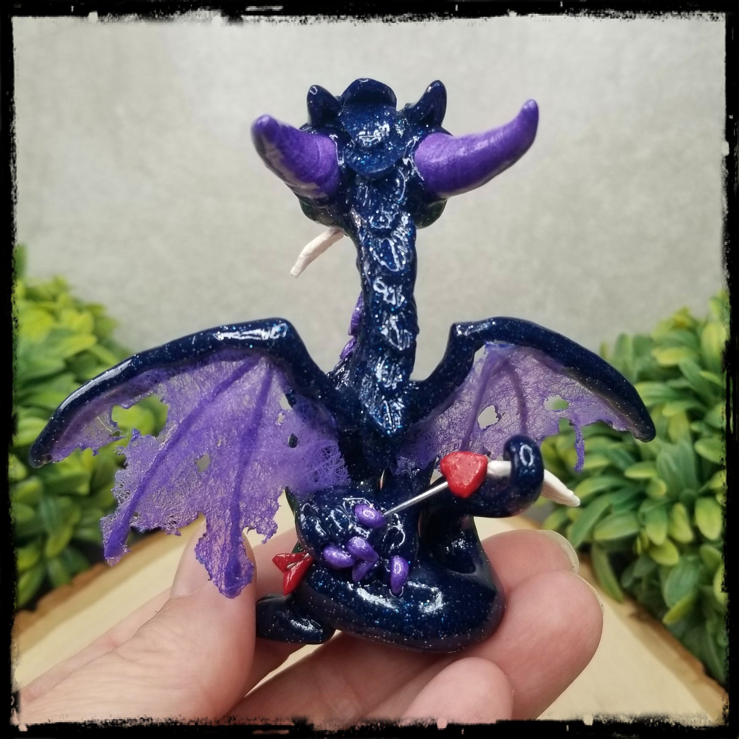 Skirith - Original Hand Sculpted Dragon with Cupid's Bow