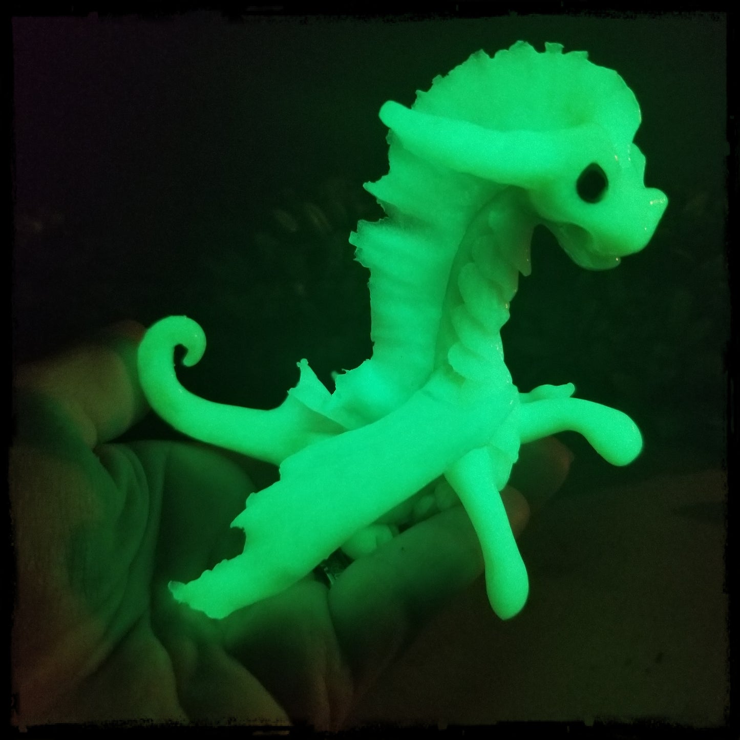 Xaltana - Original Hand Sculpted Dragon - Glows In Dark