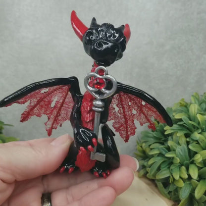 Ryvinn - Original Hand Sculpted Dragon with Key