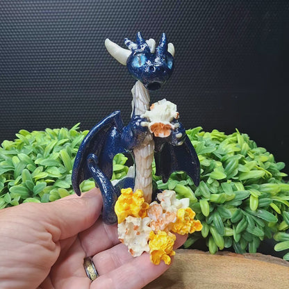 Xandy  - Original Hand Sculpted Dragon with Popcorn