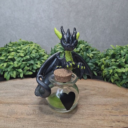 Engolas - Original Hand Sculpted Dragon with "Cupid Be Gone" Potion