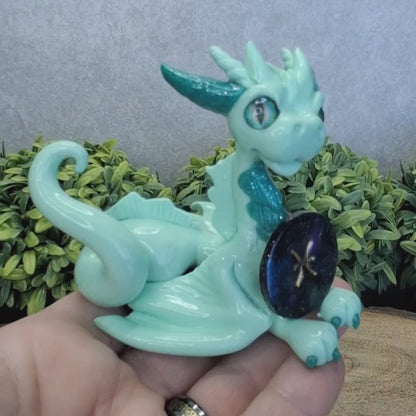 Aisling- Original Hand Sculpted Pisces Zodiac Dragon