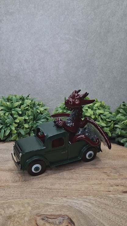 Breavyn - Original Hand Sculpted Dragon In Truck