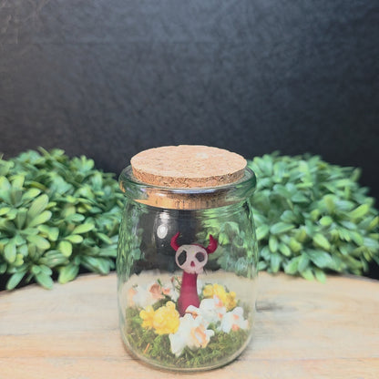 Skullee-Wagz™ Popcorn Skullee #283 ~ Skull Face Glows In Dark