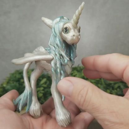 Hattany - Original Hand Sculpted Unicorn Dragon