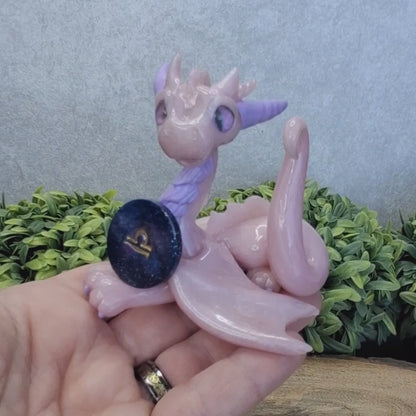 Esme - Original Hand Sculpted Libra Zodiac Dragon