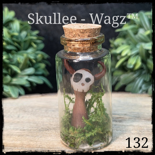 Skullee-Wagz™ #132 ~ Skull Face Glows In Dark