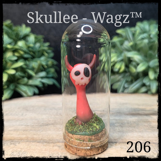 Skullee-Wagz™ #206 ~ Skull Face Glows In Dark
