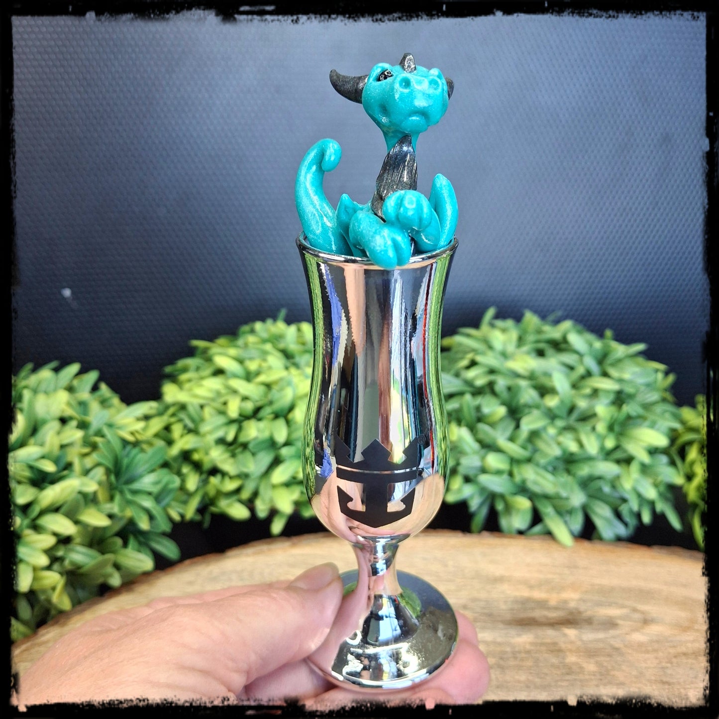 Avyann- Original Hand Sculpted Dragon in Shot Glass