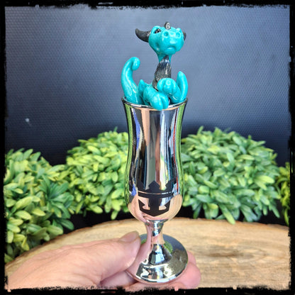 Avyann- Original Hand Sculpted Dragon in Shot Glass