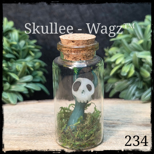 Skullee-Wagz™ #234 ~ Skull Face Glows In Dark