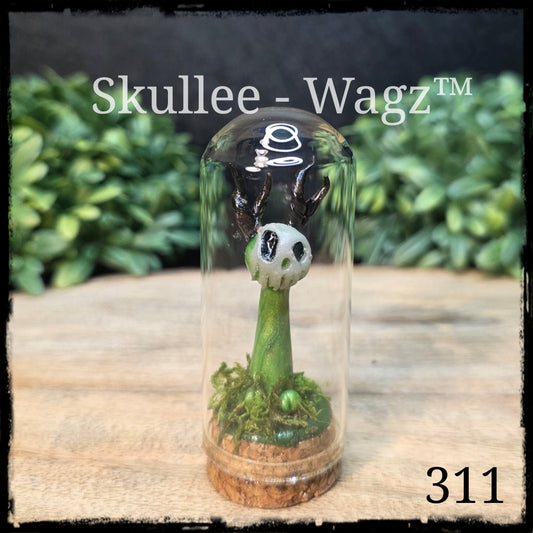 Skullee-Wagz™ #311 ~ Skull Face Glows In Dark