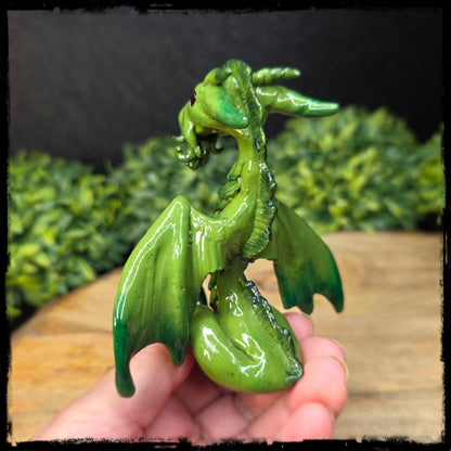 Rhovalthain - Original Hand Sculpted Polymer Clay Cthulhu Dragon