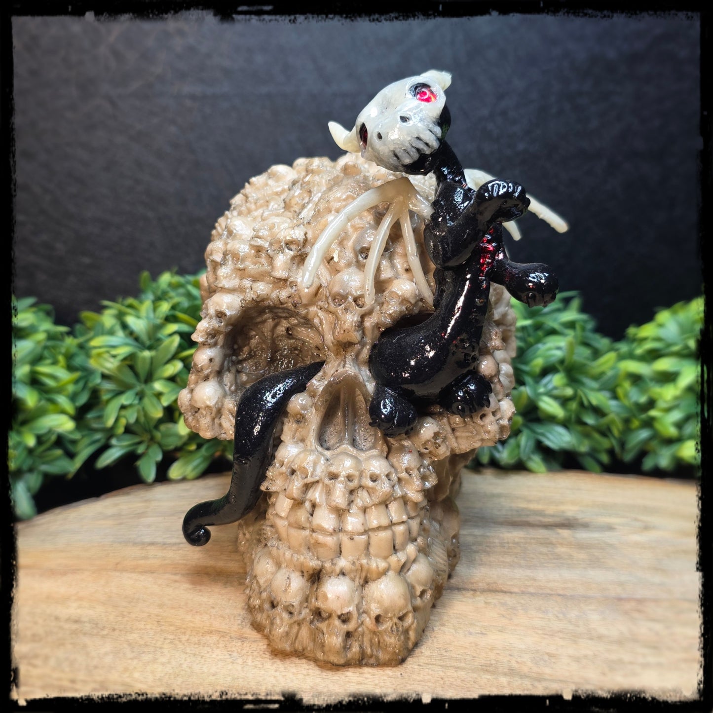 Berollyn - Original Hand Sculpted Dragon in Skull