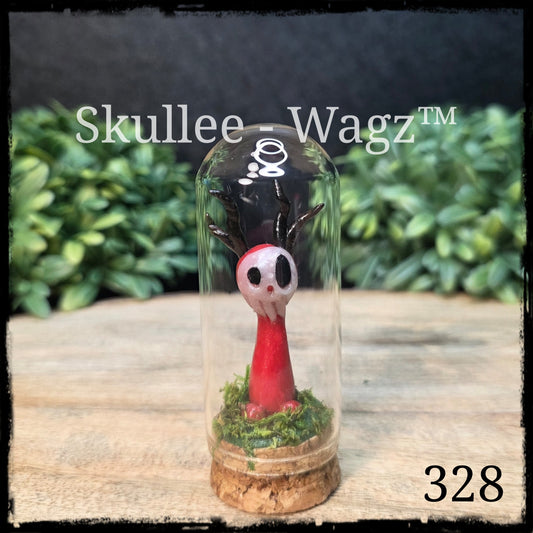 Skullee-Wagz™ #328 ~ Skull Face Glows In Dark