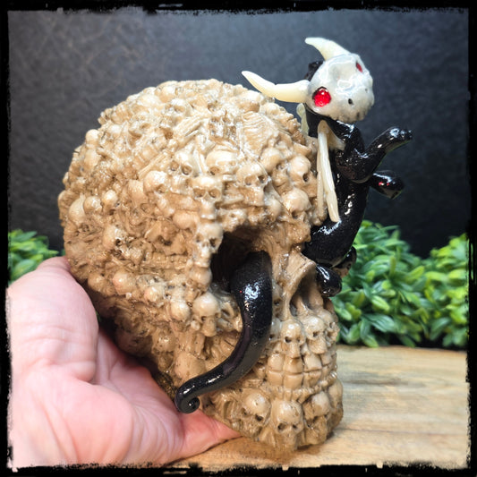 Berollyn - Original Hand Sculpted Dragon in Skull
