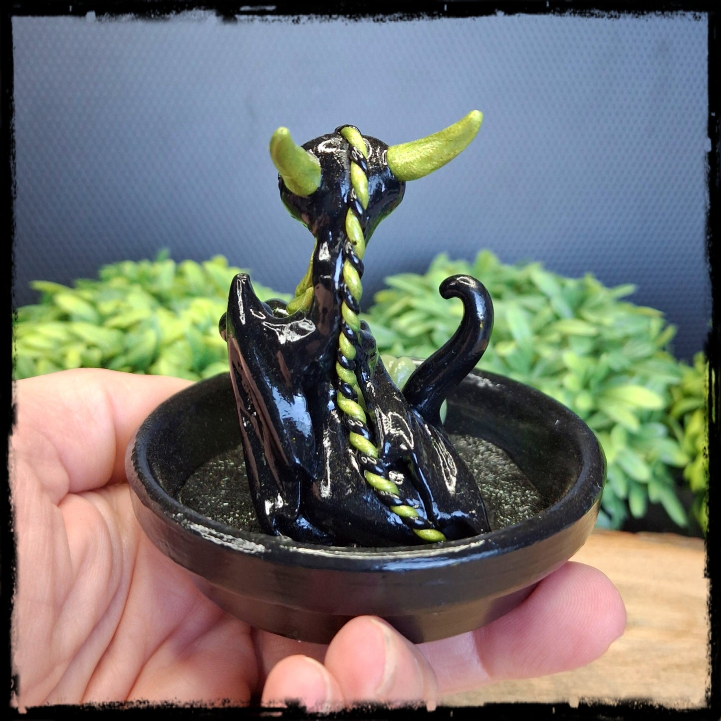 Zeswell - Original Hand Sculpted Dragon in Dish