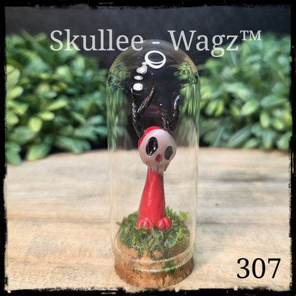 Skullee-Wagz™ #307 ~ Skull Face Glows In Dark