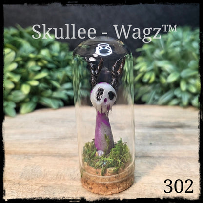 Skullee-Wagz™ #302 ~ Skull Face Glows In Dark