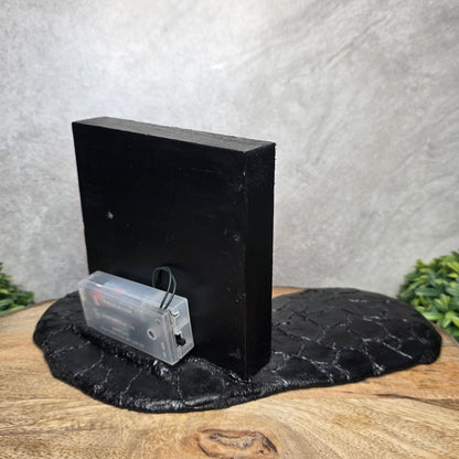 Back view of backdrop showing battery pack in back