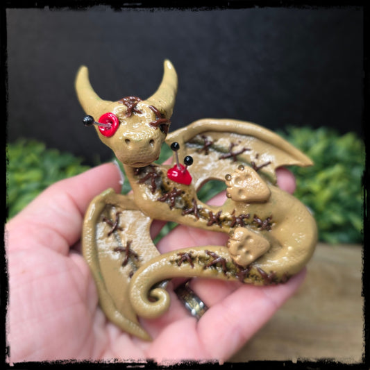 Avirs - Original Hand Sculpted Polymer Clay VooDoo Dragon