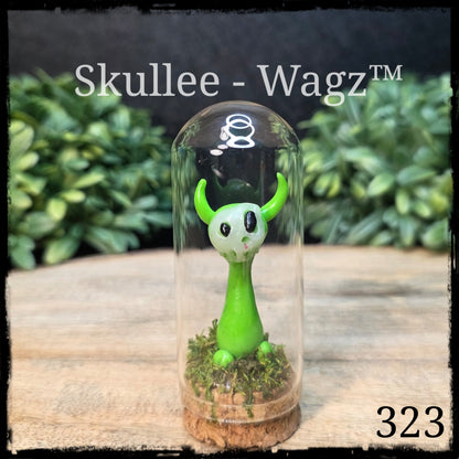 Skullee-Wagz™ #323 ~ Skull Face Glows In Dark