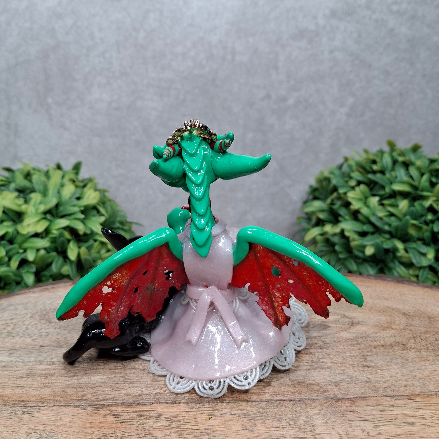 RESERVED for Patricia B. - Custom Hand Sculpted Princess Dragon with Puppy
