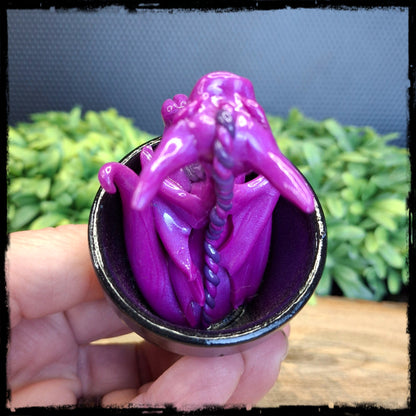 Saret- Original Hand Sculpted Dragon in Pot